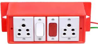ERHIndia 12v to 220v Converter Inverter Red Gang Box 50 Watt for Car, Bus Worldwide Adaptor