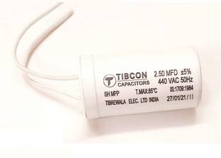 ERHIndia 2 Pcs 2.5 mfd Fan Capacitor for Ceiling Fan 2.5 Micro Farad Capacitor Electronic Components Electronic Hobby Kit