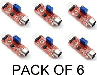 EASTRA PACK OF 6 Sound Sensor Module for boards compatible with Arduino Electronic Components Electronic Hobby Kit