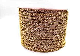 PMW Golden Color Zari Thread for Embroidery- Lace for Blouse - 9 mtrs Embroidery Hoop