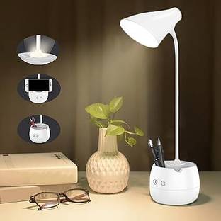 HASRU RL0019 ROCK LIGHT TABLE LAMP WITH PEN STAND & MOBILE STAND 6 hrs Flood Lamp Emergency Light