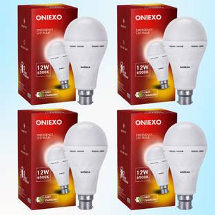 ONIEXO Charging Emergency Bulb-12W-03 4 hrs Bulb Emergency Light
