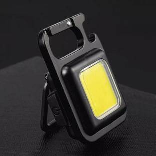omkar Aluminum Cob Small, 500Lumens Bright Rechargeable Keychain Mini Flashlight 3 MOD LED Lantern