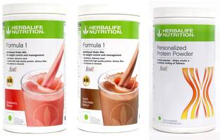 HERBALIFE Weight Loss Combo(2 PCS of Formula 1 Nutritional Shake+Protein Powder) Nutrition Drink