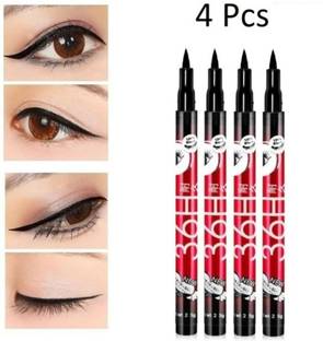 Yuvami's High quality waterproof liquid-eye liner 36 Hours stay smudge Proof (pack of 4) 12 g