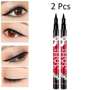 Yuvami's High quality waterproof liquid-eye liner 36 Hours stay smudge Proof (pack of 2) 6 g