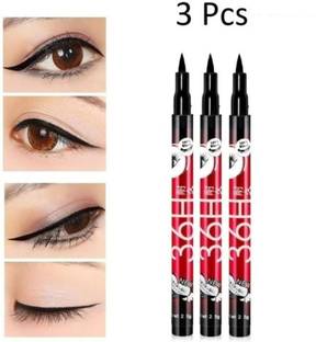 Yuvami's Pack of 3 High quality waterproof liquid-eye liner 36 Hours stay smudge Proof 9 g