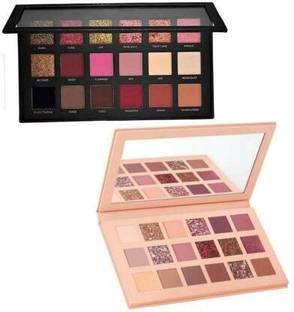 Mastadi Professional Combo of Nude Eye Shadow Palette and Textured Rose Gold Eyeshadow (Set of 2 Multicolour 18 Shade) 20 g