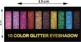 Trendy styler Fashinable Shimmer Glitter Eyeshadow Palette 10 g