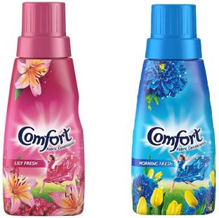 Comfort morning fresh and lilly fresh fabric conditioner 210 ml each