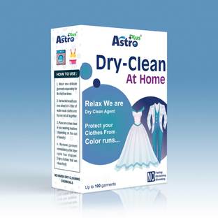 ASTRO PLUS+ Astro Plus Dry Clean At Home With Cleaning Agent , India's No.1 (5 Wipes) Fresh Liquid Detergent
