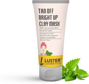 Luster Cosmetics Tan Off Bright Up Clay Mask |Promotes Skin Radiance & Clears Out Impurities