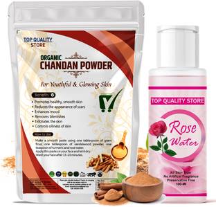 Top Quality Store Rose Water & Chandan Powder Face Care Pack For Remove Dark Sports