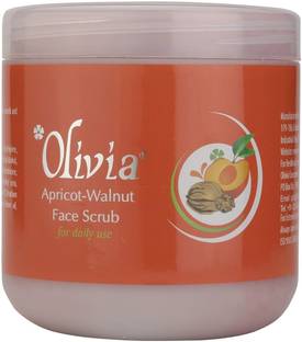 Olivia Apricot Walnut Face Scrub for Skin Deep Cleanse