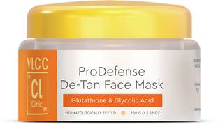 VLCC Clinic ProDefense De-Tan Face Mask With Glutathione & Glycolic Acid | Skin Brightening