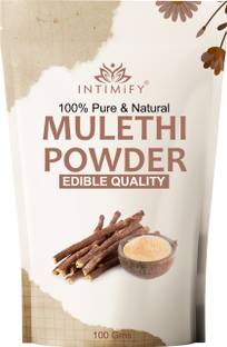 INTIMIFY Mulethi Powder For Face, Skin, Hair and Eating (Pack of 1)