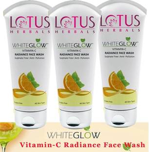 LOTUS HERBALS WhiteGlow Vitamin-C Radiance  ( Pack of 3 ) ( 50gm * 3 ) Face Wash