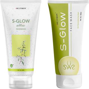 DEXTRON S-Glow Ultra & S-Glow  Combo – Deep Cleansing & Glow Boosting – 200ml Face Wash