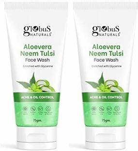 Globus Naturals Aloe vera Neem Tulsi Enriched With Glycerin & Oil Control Formula Face Wash