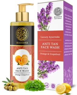 BUDDHANATURAL Tan Wash (150ml, Ayush Certified) - Brightens Skin & Reduces Tanning Face Wash