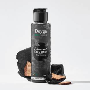 Deyga Charcoal  | Unclogs Pores | Controls Excess Oil | Prevents Breakouts | Best for Oily and Acne-Prone Skin | Travel Friendly Face Wash