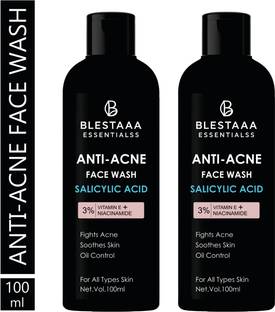blestaaa essentialss Salicylic Acid for Clear Balanced Skin With Niacinamide + Vitamin E Men All Skin Types . Face Wash