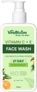 VitaBloom Vitamin C + E Super Bright Gel  For Glowing And Brightening Skin Face Wash
