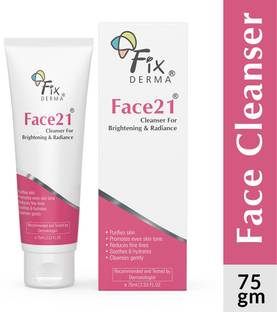 Fixderma Face21 Cleanser, Skin Brightening Cleanser for Wrinkles & Fine Lines Face Wash