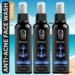 blestaaa essentialss ANTI ACNE OCEM GLOW FACE WAHS FOR MEN AND WOMEN. Face Wash