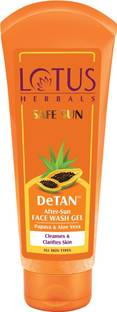 LOTUS HERBALS Safe Sun DeTan After-Sun  Gel Face Wash