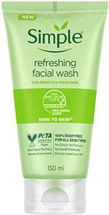 Simple Refreshing Facial Wash Smooth And Healthy Looking Skin 150 mL Face Wash