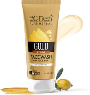 Biofresh 24K Gold , Stimulates Skin Cells, Reduce Blemishes, Provides Golden Glow, Brightens Complexion Face Wash