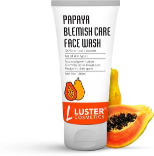 Luster Cosmetics Papaya Blemish Care  | Made with Organic Ingredients | Anti Pigmentation & Dark Spot Reduction | For Women & Men - Face Wash