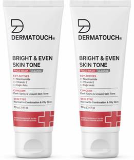 Dermatouch Bright & Even Tone  with Niacinamide, Vitamin E and Kojic Acid (PO2) Face Wash