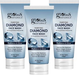 Globus Naturals Revival Diamond  For Boosting Shine & Fighting Signs Of Aging Face Wash