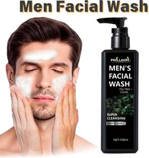 Phillauri Foaming  for Men, Oil free Dirt Free Face for Men All Skin Type Face Wash