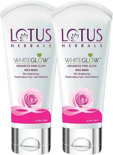 LOTUS HERBALS WhiteGlow Advanced Pink Glow Brightening _50gm ( Pack of 2 ) Face Wash
