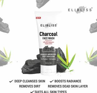 ELIBLISS Activated Charcoal Skin Brightening  All Skin Type Face Wash