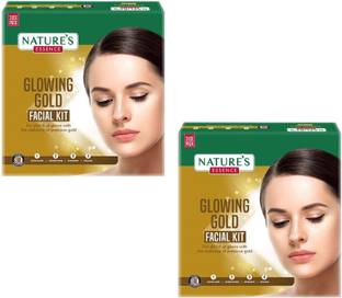 Nature's Essence Glowing Gold Facial Kit 3 Use, 2 Count