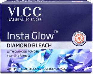 VLCC Insta Glow Diamond Bleach|Diamond Powder Bleach| Sparkling Fairness
