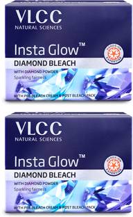 VLCC Insta Glow Diamond Bleach - Sparkling, Diamond - like Fairness (Pack of 2)