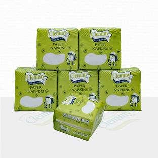 Clemmy Soft Tissue paper Napkins for Dining Table, Travel, Car, Home