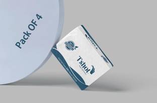 Tshot M Fold Tissue Paper (2 Ply) For Home, Office Large Size Tissue (23x21 Cm) Pack 4