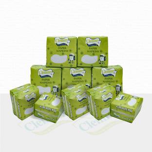 Clemmy Soft Tissue paper Napkins for Dining Table, Travel, Car, Home