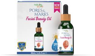 Nature Sure Pores and Marks Facial Oil with SPF 50 Sunscreen, Natural Skin Glow and Ultralight Face Care - 1 Pack