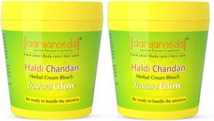 Aaryanveda Haldi-Chandan Bleach Cream,250gm Pack of 2
