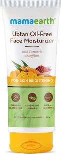 Mamaearth Ubtan Oil-Free Face Moisturizer with Turmeric & Saffron for Skin Brightening