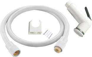 BathEstore ABS Health Faucet | Jet Spray for Toilet | with PVC 1.0 Meter Flexible Hose Pipe Faucet Set