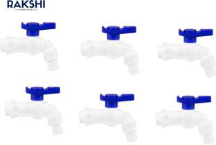 TMS Polo Blue Nozzle Bib Cock Tap (Pack Of 6) Faucet Set