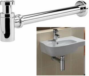 ഒലിയാന BT-110 Premium Bottle Trap Set with Waste Pipe/Outlet Pipe for Bathroom ഹെൽത്ത് ഫോസെറ്റ് ഫൗസ്റ്
